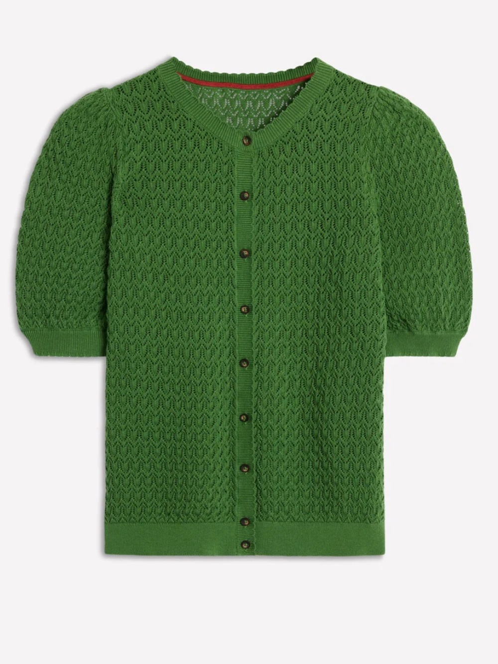 Boden Dot Pointelle Cardigan XS Iguana Green - Picture 5 of 9